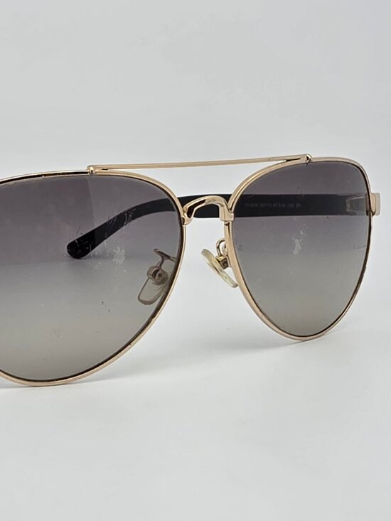 Tory Burch TY6070 327111 Gold Black Frame Grey Gradient Lens Aviator Sunglasses main image 3